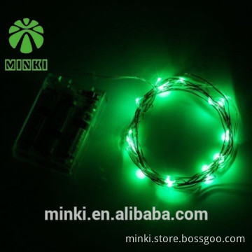 High Quality CR2032 1m10leds battery button led copper wire string lights for party decoration